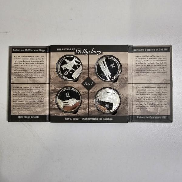 Battle of Gettysburg Day 1 Commemorative Medallion Set