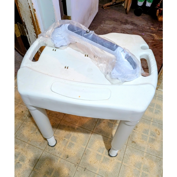 Adjustable Bath Chair, And New Suction Hand Rail
