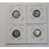 Image 1 : 1999-S 2001-S, 2002-S, 2004-S 90% Silver Proof Roosevelt Dimes
