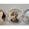 Image 6 : American Eagle 20th Anniversary Silver Coin Set: (3) 2006 1oz Silver Eagles!