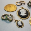 Image 2 : Lot of Assorted Gold-Tone Jewelry Items: Earrings, Rings, Pin - See Photos! 