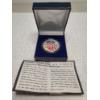 Image 1 : 1999 Colorized American Eagle 1 Troy Oz Silver Round In Box