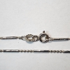 Image 3 : 14K White Gold Chain - Damaged - TW: 2.6g
