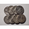 Image 1 : Eight Assorted United States 90% Silver Quarters ~ FACE VALUE $2.00