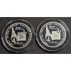 Image 2 : Set of 2 Hecla Mining Company 1985 Silver Rounds - 1 Troy Oz - .999 Silver