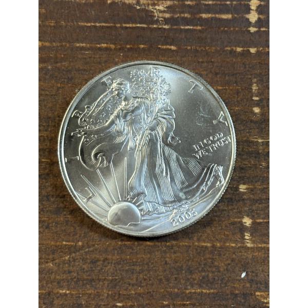 2003 Silver Eagle - 1 Oz. Fine Silver Dollar - FV $1.00 - Mintage: 8,495,008