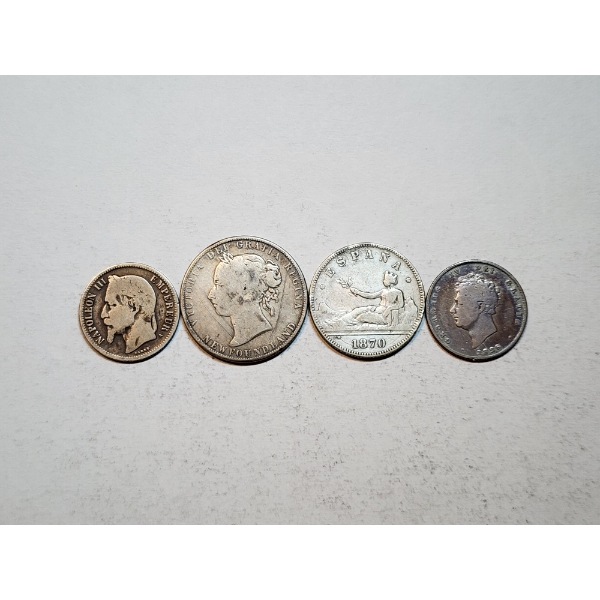 Assorted Old Foreign Silver Coins - See Description!
