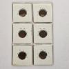 Image 2 : Six Lincoln Wheat Pennies Dated 1925 To 1954 also includes 1944-D, 1952-S, and 1954-S