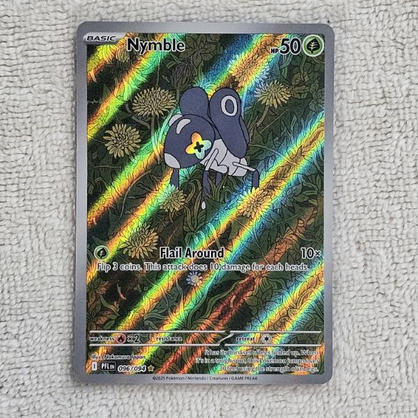 Nymble 096/094 Holo Rare Pokémon Trading Card