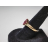 Image 2 : 10K Yellow Gold Ruby Marquise Ring - Size 6 - TW: 2.5g