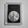 Image 2 : 2024 American Eagle 1 Oz 999 Fine Silver Round in Bradford Exchange Slabbed Authenticated BU