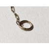 Image 6 : 10K Gold Necklace With Circle Pendant & Nice Clear Stone ~ Weighs 0.5 Grams Total