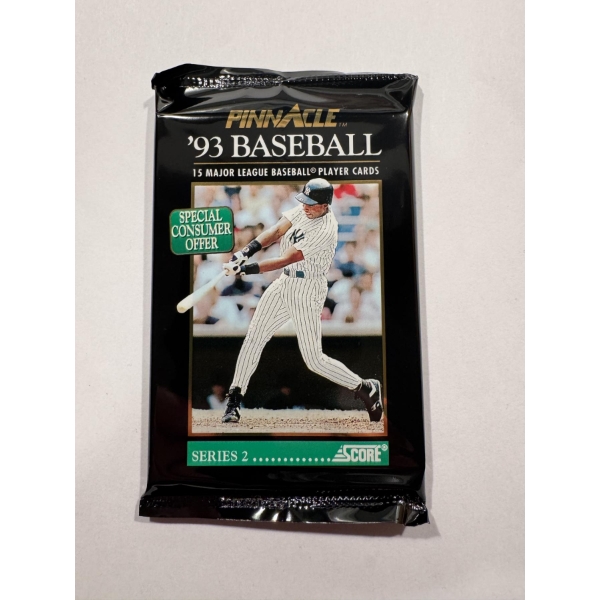 Rare 1993 Pinnacle Series 2 Baseball Wax Pack - Possible Jeter Rookie Bo, Ripken & Other Big Cards