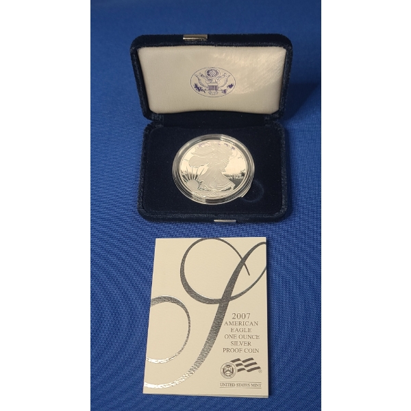 2007-W U.S Mint 1 Oz Silver American Eagle Coin