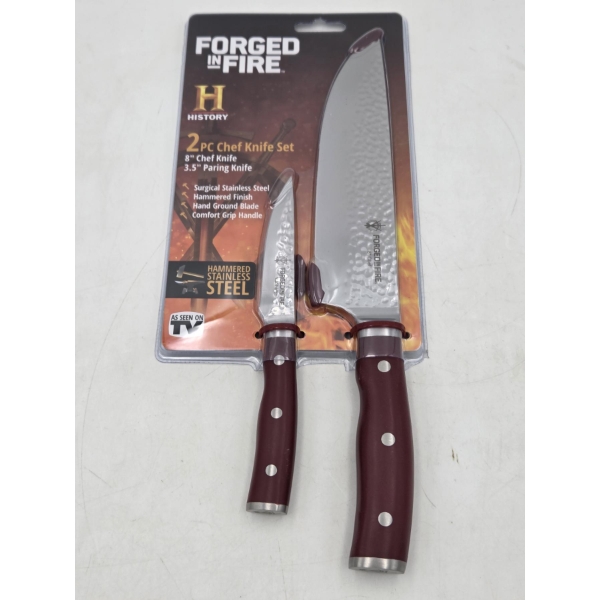 Brand New Forged In Fire 2 Piece Chef Knife Set - New In Package