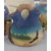 Image 3 : 4 Pcs Total - 3 Pc Native American Hand Painted 4" Pottery Set & 7" Vase - Mint
