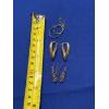 Image 5 : 14K Gold Earrings, 2 Pairs of Hoop/Dangle Plus 1 Loose Earring, TW 8.8g