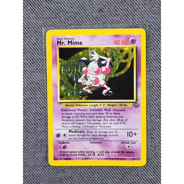 Mr.Mime 6/64 Holo Rare Pokemon Jungle Set Trading Card 