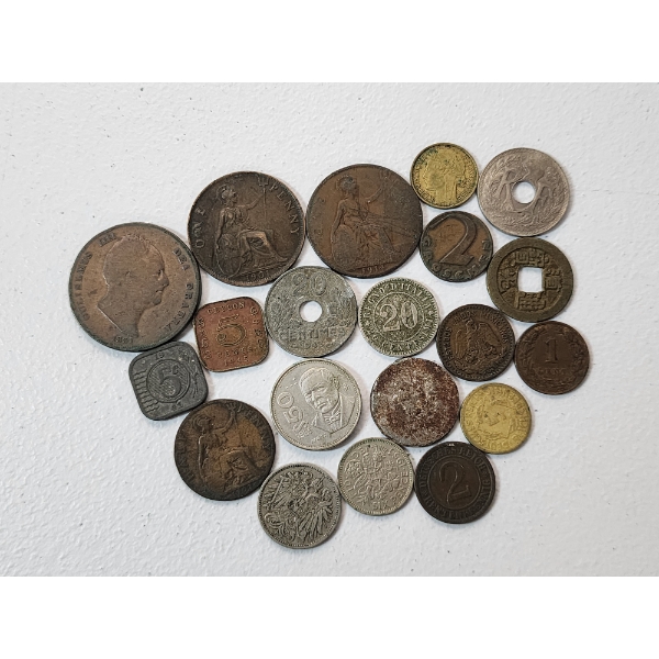 Lot of Assorted Foreign Coins Including Mexico, Germany, China, & More!