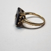 Image 3 : Vintage Black Onyx and 10K Yellow Gold Ring - Size 6.5 - Total Weight: 3.2g