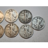 Image 3 : Assorted Years Silver Walking Liberty Half Dollars Face Value $3.50