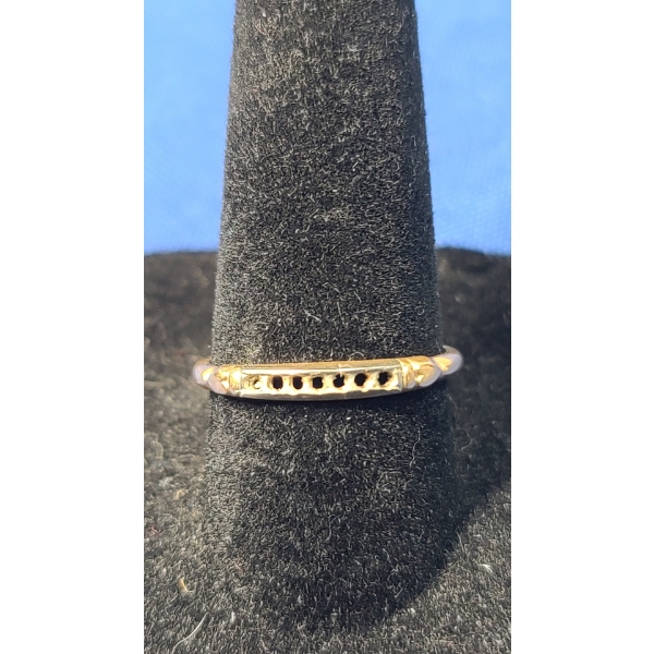 14K Gold Open Setting Ring - Size 7.5 - Weight: 1.1g