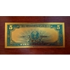 Image 2 : Pure 24k .999 Gold Foil United States 1923 $5 ABE LINCOLN "PORTHOLE" Large Note in Pure GOLD