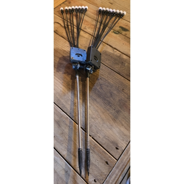 2 Solar Powered Outdoor Light Sticks - 28"