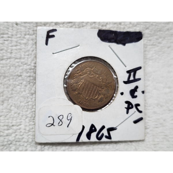 1865 United States 2 Cents Coin in Great Condition!