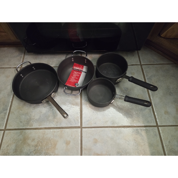 Four Top Of The Line Calphalon Pans