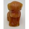 Image 1 : Adorable Degenhart Vintage Glass Dog Figurine -Tangerine