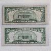 Image 2 : Two Series 1934 $5 Silver Certificates FV: $10.00