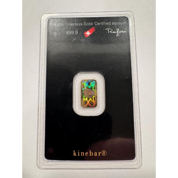Incredible Swiss One Gram Gold Bar .9999 Fine Gold - Sealed With Serial Number - Mint Condition