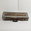 Image 12 : Vintage Raw Brass B-Flat Piston-Valve Trumpet with Silver-Rimmed Bell with Storage Case