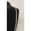 Image 2 : 14K Yellow Gold Heavy 25" Twisted Rope Necklace - Weight: 47.8g