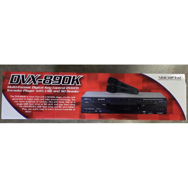 New In Box! VocoPro DVX-890K DVD/CD Karaoke Player -No Shipping Available