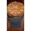 Image 5 : PICKUP IN CANTON - CHRISTMAS LONGABERGER PEPPERMINT BASKET & 2  SPECIAL CANDLE HOLDERS