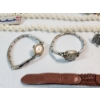 Image 10 : Assorted Costume Jewelry: Necklaces, Watches, Rings, Pins, Bracelets