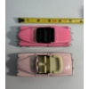 Image 4 : Lot of 2 Diecast Pink Vintage Convertibles 