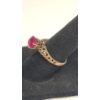 Image 2 : Women's Vintage 10K Yellow Gold Filgree Style Ring With Pink Stone - Size 6 - Weight: 2.5g