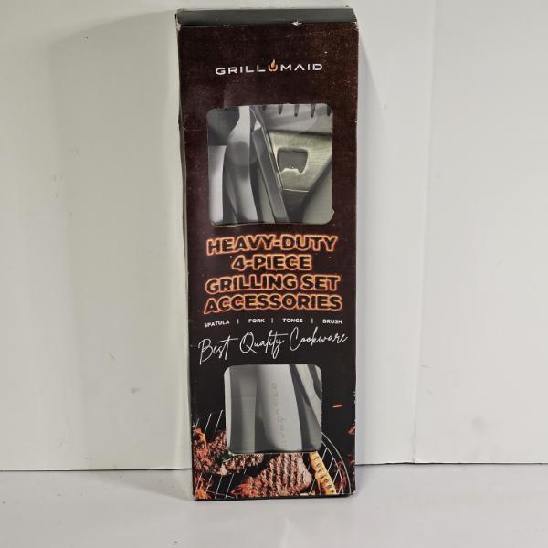 GrillMaid Heavy-Duty 4-Piece Grilling Set