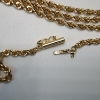 Image 3 : Stunning, Excellent Condition 14K Yellow Gold Twist Chain 31" Necklace - TW: 15.3g