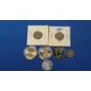 Image 1 : (2) Presidential Dollars, Gold Plated Kennedy Half Dollar, Wheat Cents & Canadian Quarter -FV $2.53