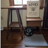 Image 1 : Home Decor: Honey Bee Signs, Placemats, Storage Stool 15.5W x 12.5D x 17H & Table 16"Square x 29.5H