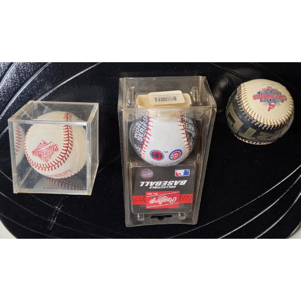  Collectors Baseballs Including 2016 & 2014 World Series & American League Jacobs Field Balls 