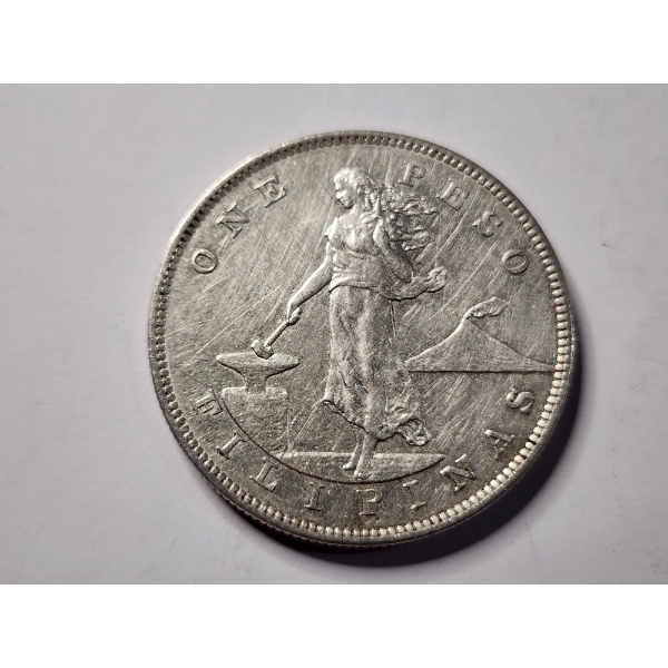 1903 Silver United States One Peso Filipinas Coin ~ 90% SILVER ~ ASW: 0.78oz