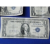 Image 6 : x5 United States $1 Blue Seal Silver Certificates: Series: 1935-D, 1935-D, 1957-A, 1957-A, 1935-G