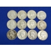Image 1 : Lot of U.S. 90% Silver Quarters Years Ranging 1948-1964