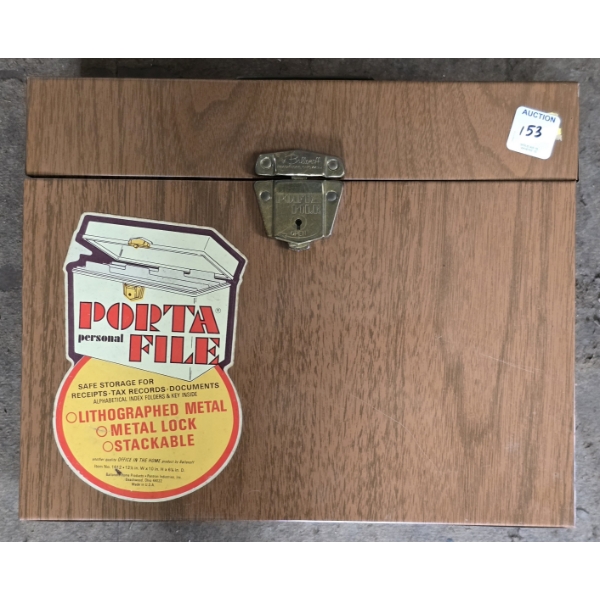 Locking Porta File with Key