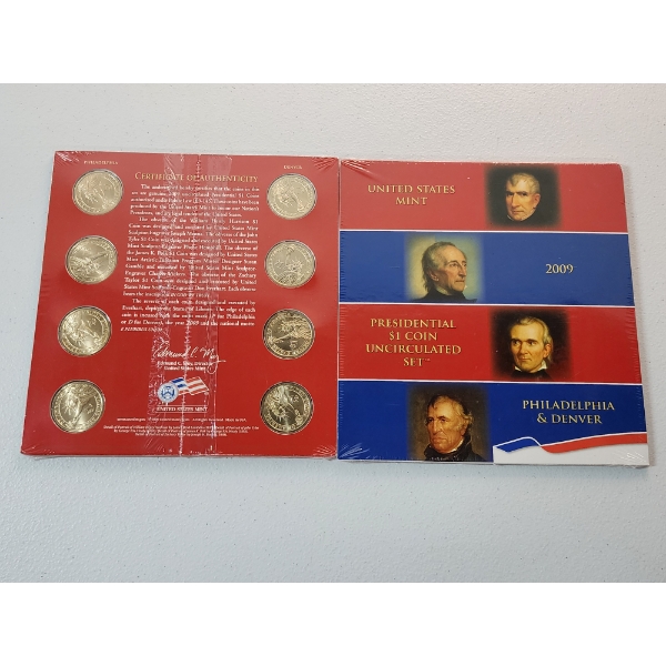 x2 2009 United States Presidential $1 Uncirculated 8-Coin Sets - SEALED! (16 Coins Total)